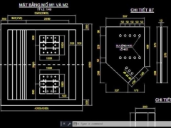File dwg hồ sơ cầu treo dân sinh l=140m