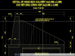 File dwg hồ sơ cống hộp 4x2x2.5m - đúc sẵn