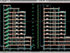 File dwg hồ sơ file đồ án tòa nhà tòa nhà 10 tầng + hầm