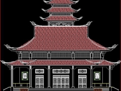 File kiến trúc chùa dạng bút tháp