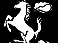 File mẫu cnc logo hình chú ngựa phi