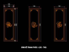 File chữ Phúc Lộc Thọ,Chữ Phúc Lộc Thọ,File CNC tranh