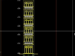 File mẫu nhà phố 6 tầng kích thước xây dựng 4x22m