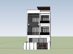 File nhà 3 tầng mái bằng 8x20m