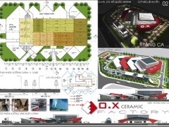 File phối cảnh toàn cảnh 3d thiết kế độc đáo công ty CERAMIC ( full:PC 3D)