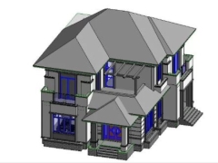 File revit nhà biệt thự 2 tầng 14.5x11.5m