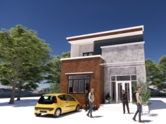 File revit nhà dân 2 tầng 8x12m