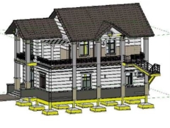 File revit nhà dân 2 tầng 8x14m