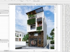 nhà phố 3 tầng,revit nhà phố 3 tầng,file revit nhà phố 3 tầng