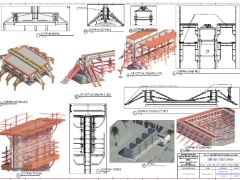 File revit thiết kế đồ án biện pháp thi công gian giáo cốt pha dầm(3d+bản vẽ)