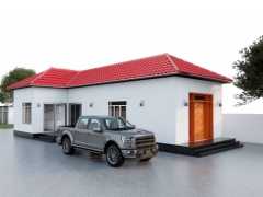 File Revit thiết kế kiến trúc nhà cấp 4 kích thước 5x15m