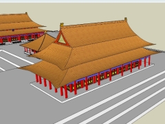 File sketchup 2 mẫu thiết kế 3dmax sketchup chùa cổ