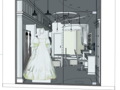 File sketchup ảnh viện áo cưới đẹp