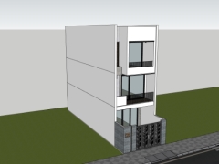 File sketchup nhà dân 3 tầng 5x16.4m