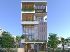 File sketchup Nhà phố 5 tầng đẹp mắt
