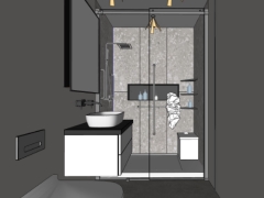 File sketchup thiết kế phòng tắm đẹp mắt