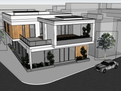 File sketchup việt nam nhà biệt thự 2 tầng 13x21m