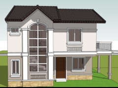 File sketchup việt nam nhà biệt thự 2 tầng 7x8m