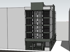 File sketchup việt nam tòa nhà làm việc 10x24m