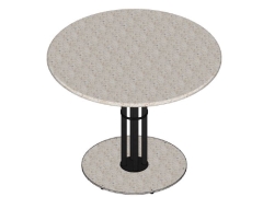 File Skp thiết kế mẫu bàn tròn