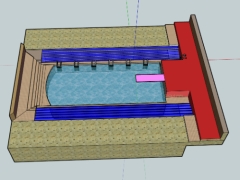 File su bể bơi kích thước thiết kế 24x35m