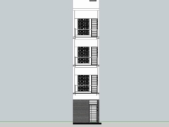 File su nhà ở 5 tầng 3.2x12m