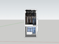 File su nhà ở phố 2 tầng 4.5x21.8m