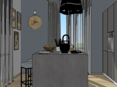 File thiết kế 3d su nội thất phòng bếp