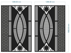 File thiết kế cnc cổng 2 cánh tháng 7