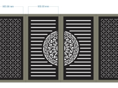 File thiết kế cnc cổng 4 cánh bông tuyết
