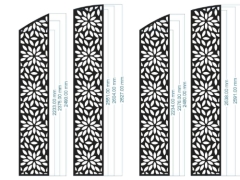 File thiết kế cnc cổng 4 cánh hoa đẹp