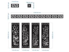 File thiết kế cnc cổng tùng cúc trúc mai cắt âm