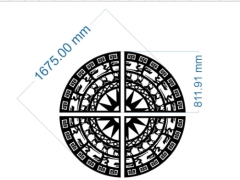 File thiết kế cnc trống đồng cho mái kính đẹp