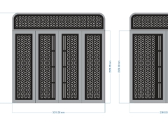 File thiết kế cổng cnc 4 cánh và 2 cánh