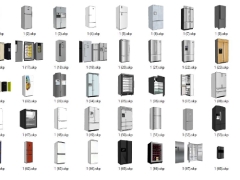 File thư viện các thiết kế tủ lạnh .skp