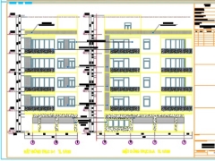 Fill dwg bản vẽ mẫu nhà phố 5 tầng , 10x18m (kiến trúc+kết cấu+điện nước)