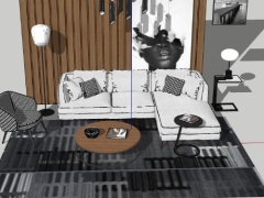 Free download thiết kế phòng khách đẹp model 3dmax sketchup