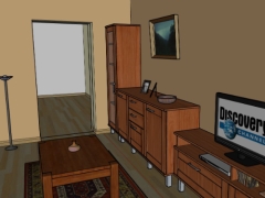 Free nội thất phòng khách dựng model sketchup việt nam 3d