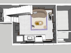 Free thiết kế nội thất phòng khách bếp căn hộ cho thuê