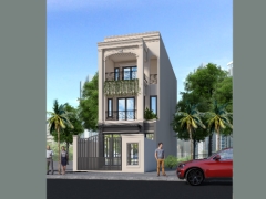 Full autocad nhà phố 3 tầng 5x16.5m (đất 5X21m). Hồ sơ thi công kiến trúc, kết cấu, điện nước.