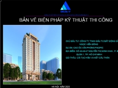 Full Bản vẽ Biện pháp thi công phá dỡ tầng hầm đầy đủ, chi tiết