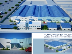 Full bản vẽ hoàn công Nhà xưởng Young Wire Vina 83x120m 1 tầng(kiến trúc+kết cấu +điện nước)