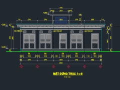 Full Bản vẽ nhà trạm điện, kích thước 13.6x12.3m (Kiến trúc và kết cấu)