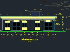Full Bản vẽ nhà trạm điện, kích thước 16.2x11.4m (Kiến trúc và kết cấu)