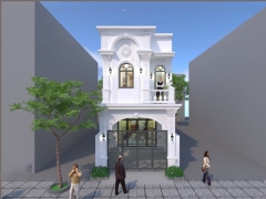 Full bản vẽ thi công nhà ống 2 tầng 5x17.5m tân cổ điển đẹp đầy đủ các hạng mục kt, kc, điện nước.