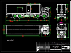 Full bản vẽ thiết kế mẫu xe tải ISUZU 30 tấn
