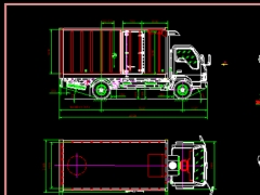 Full bản vẽ thiết kế mẫu xe tải ISUZU 6,5 tấn
