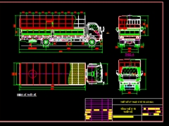 Full bản vẽ thiết kế mẫu xe xe tải ISUZU 5 tấn