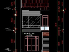 Full bản vẽ thiết kế nhà ở 2 tầng 5x14.5m