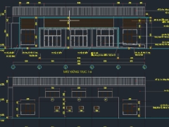 Full dwg bản vẽ mẫu nhà thể thao đa năng 23.42x31m